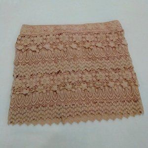 Embroidered pink mini
